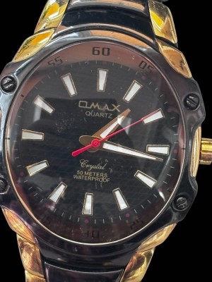 Auktion 367<br>Omax Crystal Herren Armbanduhr Quartz, guter zustand, D-4 cm [1]