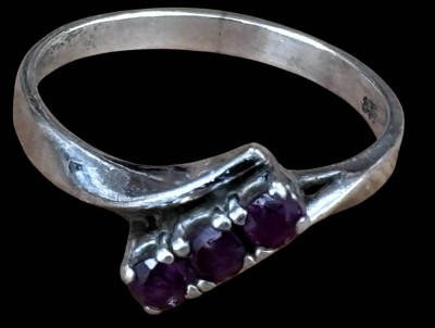 Auktion 367<br>Silberring-835- mit 3 Rubine, RG 59, 2,5 gr. [1]
