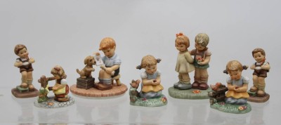 Auktion 367<br>7x div. Figuren, Goebel/Hummel, ca. H-11cm [1]