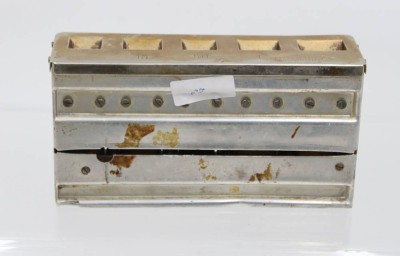 Auktion 367<br>Kleingeldbehälter für Schaffnertasche, Prof. A. Krauth, älter, ca. 9,5 x 18,5cm [1]