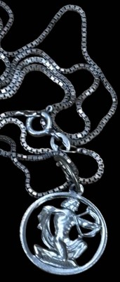 Auktion 367<br>Halskette Silber-925- mit Sternzeichen-Anhänger Schütze, 5,6 gr [1]