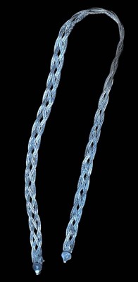 Auktion 367<br>flache Halskette, Silber-925-, Italy, L-45 cm, 15,6 gr. [1]