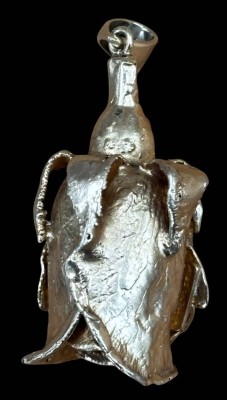 Auktion 367<br>Anhänger Rosenknospe, Silber vergoldet, H-4 cm, 8,8 gr. [1]