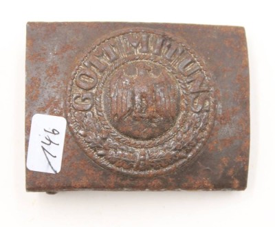 Auktion 367<br>Koppelschloss, Gott mit Uns, Bodenfund [1]