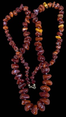 Auktion 367<br>lange Bernstein-Halskette, verlaufend, L-80 cm, 43,3 gr [1]