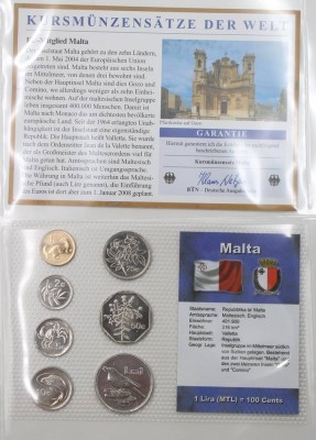 Auktion 367<br>Kursmünzsatz, Malta [1]