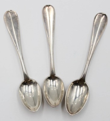 Auktion 367<br>3x Kaffeelöffel, Silber -84- Solotniki, älter, 53,3gr., L-11,2cm [1]