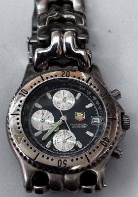 Auktion 367<br>Tag Heuer Professioneal Quartz Taucheruhr, Werk nicht geprüft, orig. Band?? [1]