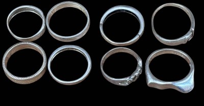 Auktion 367<br>8x div. Silberringe, 23 gr [1]