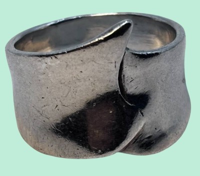 Auktion 367<br>Silberring, ohne Stein, RG 58, 7 gr [1]