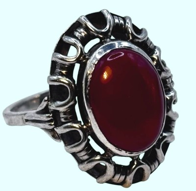 Auktion 367<br>Silberring-835- mit roten Cabouchon, RG 51, 2,8 gr [1]