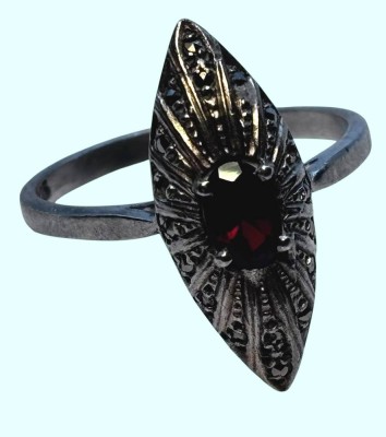 Auktion 367<br>Silberring -925- mit roten Stein, RG 55, 2,7 gr. [1]