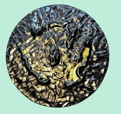 Auktion 367<br>runde Silber-925- Brosche bzw. Anhänger, Handarbeit, D-ca. 3 cm, 10,9 gr. [1]