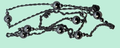Auktion 367<br>lange Silber-835- Halskette mit Silberkugeln, L-ca. 80 cm, 16,5 gr. [1]