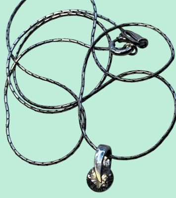 Auktion 367<br>feines Halskettchen-925- mit kl. Flyer, klarer Stein, L-44 cm, 3,1 gr. [1]