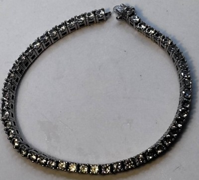 Auktion 367<br>Silber-925- Armband mit klaren Steinen, L-18 cm, 10,6 gr [1]