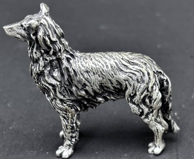 Auktion 367<br>stehender Schäferhund, Silber, h-4 cm, 26 gr [1]