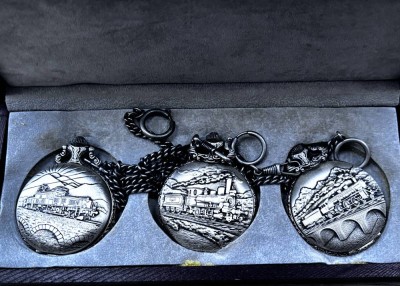 Auktion 367<br>3xmechan. Sprungdeckel-Taschenuhren 