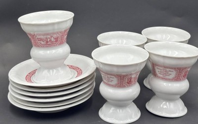 Auktion 367<br>5x Pharisäer-Becher, 6x U.T. 