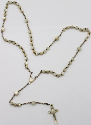 Auktion 367<br>Rosenkranz, älter, Perlmutt, ca. L-45,5cm [1]
