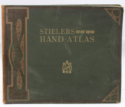 Auktion 367<br>Stielers Hand-Atlas, 1921, Alters-u. Gerbauchsspuren [1]