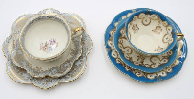 Auktion 367<br>2x div. Sammelgedecke, Hutschenreuther, älter, ca. H-6cm [1]