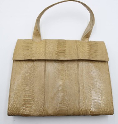Auktion 367<br>Reptilienleder-Handtasche, beige, 