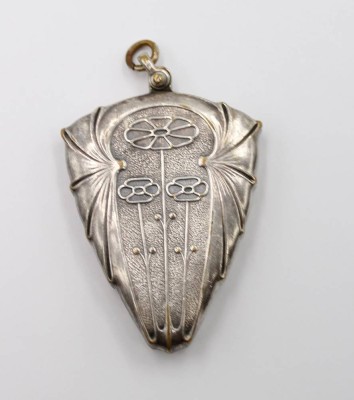 Auktion 367<br>gr. Jugendstil-Spiegel-Anhänger, ca. 6,5 x 4cm [1]