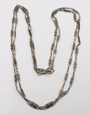 Auktion 367<br>lange 800er Silber-Kette, älter, L-150cm, 27,9gr. [1]