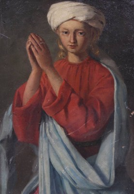 Auktion 367<br>betender Jüngling mit Turban, verso 