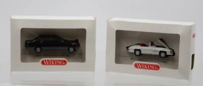 Auktion 367<br>2x div. Wiking-PKW, Mercedes, OVP [1]
