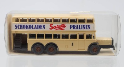 Auktion 367<br>Wiking-Doppeldeckerbus, mit  Sarotti, Werbung [1]