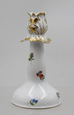 Auktion 367<br>Leuchter, Herend, Streublümchen, ca. H-15cm [1]