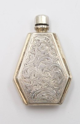 Auktion 367<br>Flacon, 835er Silber, floral ziseliert, ca. 15gr., ca. 5,5 x 3,5cm [1]