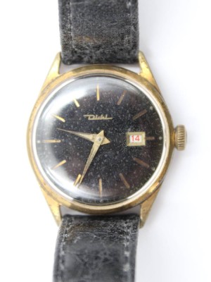 Auktion 367<br>Vintage-Armbanduhr, Diehl, Handaufzug, Werk läuft, Tragespuren, D-3cm [1]