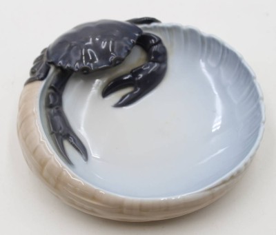 Auktion 367<br>kleine Krebsschale von Royal Copenhagen, Nr.3131, Entw. Erik Nielsen, ca. D-17cm [1]