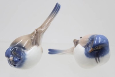 Auktion 367<br>Zwei Meisen, Optimist und Pessimist, Entw. Jens Peter Dahl-Jensen für Bing & Gröndahl, 20.Jhd. ca. L-13cm [1]