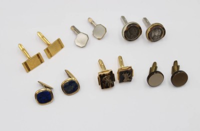 Auktion 367<br>6 Paar div. Manschettenknöpfe [1]