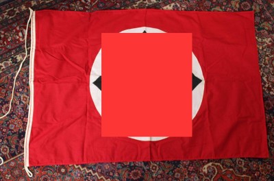 Auktion 367<br>HK-Flagge, Replik, ca. 90 x 60cm [1]