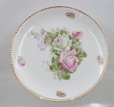 Auktion 367<br>Wandteller, Schwarzburg, Rosendekor, ca. D-30,5cm [1]