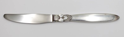Auktion 370<br>Menuemesser, Georg Jensen, Cactus, Sterlinggriff, L-23cm [1]
