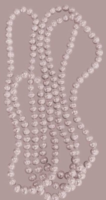 Auktion 367<br>lange Perlenkette, rosa getönt, L-160 cm, endlos, D.ca. o,5-o,6 cm [1]