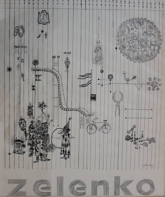 Auktion 367<br>Karel ZELENKO (XX), Lithographie, ger./Glas, RG 60,5 x 50,5cm [1]