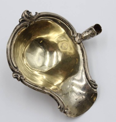 Auktion 367<br>Kellen-Laffe, um 1900, Silber (gepr.), 35,6gr., 11,5 x 10cm [1]