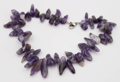 Auktion 367<br>Halskette, Amethyst, ca. L-40cm [1]