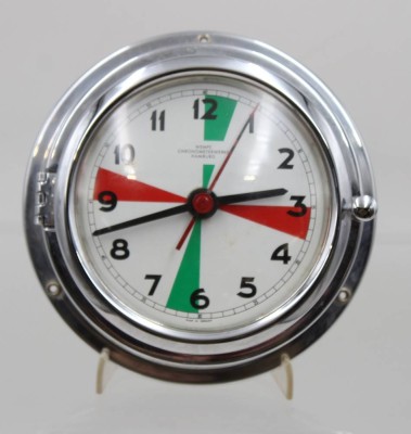 Auktion 367<br>maritime Wanduhr, WEMPE Hamburg, Batteriewerk, Gebrauchsspuren, Funktion nicht geprüft, D-15cm T-6cm [1]