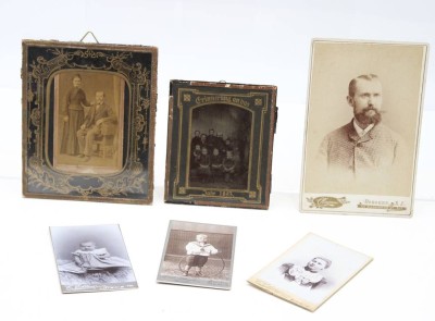 Auktion 367<br>5x div. alte Fotografien, 19. Jhd., 1x Ferrotypie [1]