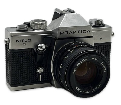Auktion 367<br>Praktica MTL3 Kamera, inkl. Objektiv, Alters & Gebrauchsspuren [1]