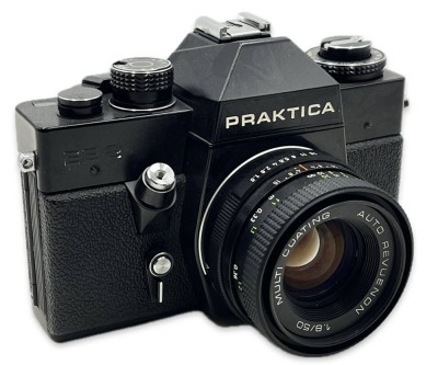 Auktion 367<br>Praktica EE2 Kamera, inkl. Objektiv, Alters & Gebrauchsspuren [1]