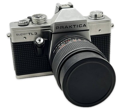 Auktion 367<br>Praktica Super TL3 Kamera, inkl. Objektiv, Alters & Gebrauchsspuren [1]